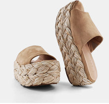 Taupe Braided Wedge