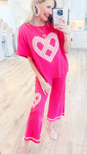 Hot Pink Peace Patch Pant Set