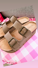 Taupe Platform Buckle Sandal