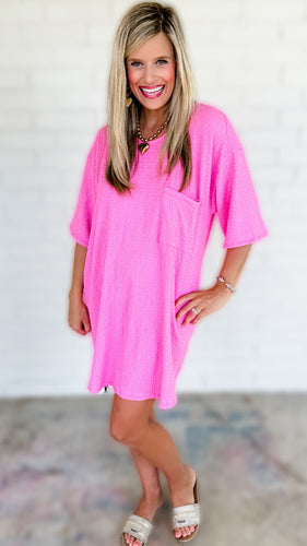 Pink T-Shirt Dress