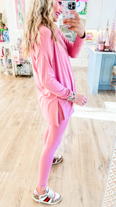 Light Rose Long Sleeve Legging Set