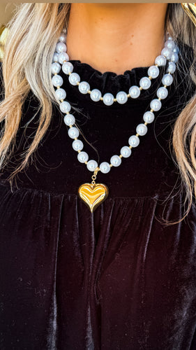 Pearl Heart Necklace