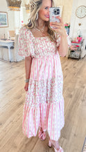 Pink Multi Floral Mixed Print Bubble Maxi Dress