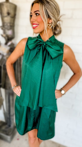 Green Bow Dress