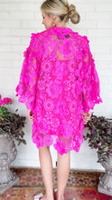 Fuchsia Floral Lace Dress