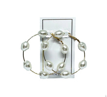 Gold and Pearl Hoop