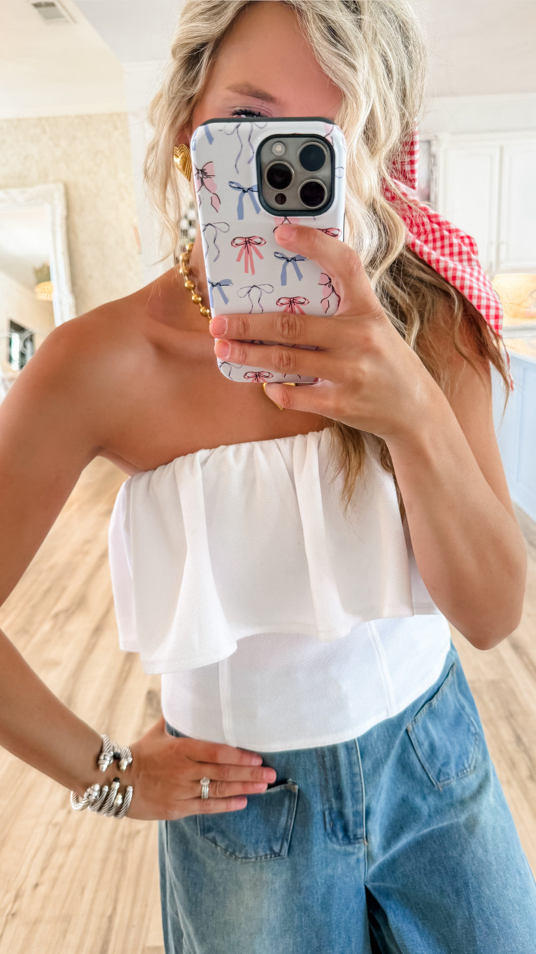 White Off Shoulder Top