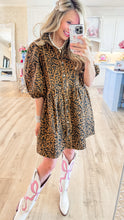 Leopard Denim Dress