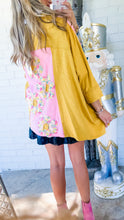 Mustard Floral Top