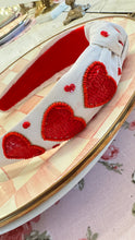 Red Beaded Heart Handband