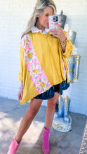 Mustard Floral Top