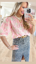 Pink Embroidered Cotton Fringe Detailed Top