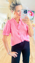 Pink Ruffled Blouse