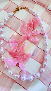 Pink Pearl Necklace