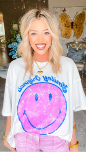 White Smiley Originals Graphic Tee