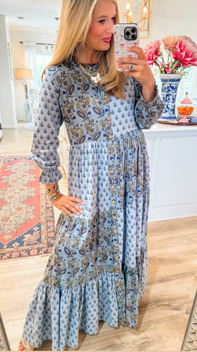 Indigo Serenity Maxi Dress