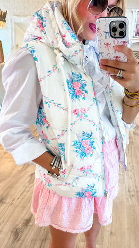 Floral Printed Vest