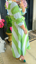 Green Multi Color Midi Dress