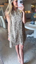 #3 Oatmeal Leopard Sleeveless Mini Dress