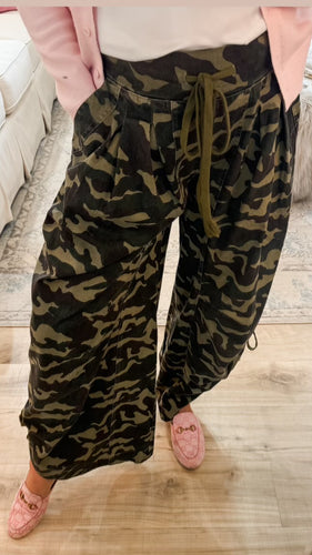 Camo Ruched Pants