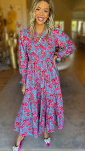 Floral Print Maxi Dress