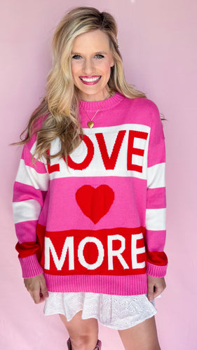 Love More Color Block Sweatshirt