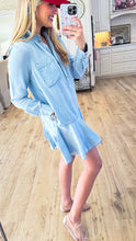 Chambray Denim Mini Dress