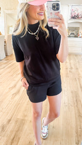 Black Shorts Set