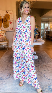 Butterly Tiered Maxi Dress